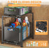 2-Tier Under Sink Organizer with Sliding Drawers & Height Adjustable for Kitchen Bathroom Cabinet Organization