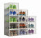 12-Pack Clear Shoe Storage Boxes - Stackable - White - Shoe Box Storage