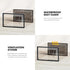 CARLA HOME 12-Pack Clear Stackable Shoe Storage Boxes - Black - Shoe Box Storage