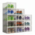 CARLA HOME 12 Pack Clear Stackable Shoe Boxes 35x25x19cm, Fits Up to AU Size 12