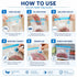 CARLA HOME Handheld Vacuum Sealer Kit with 10 Reusable Bags, Food Saver, White