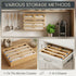 Bamboo Wrap Organiser, 5 in 1 Dispenser with Cutter for Kitchen