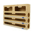 Bamboo Wrap Organiser, 5 in 1 Dispenser with Cutter for Kitchen