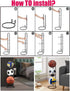 4 Tier Ball Storage Rack - Vertical Metal Stand - Black - Basketball Hoop
