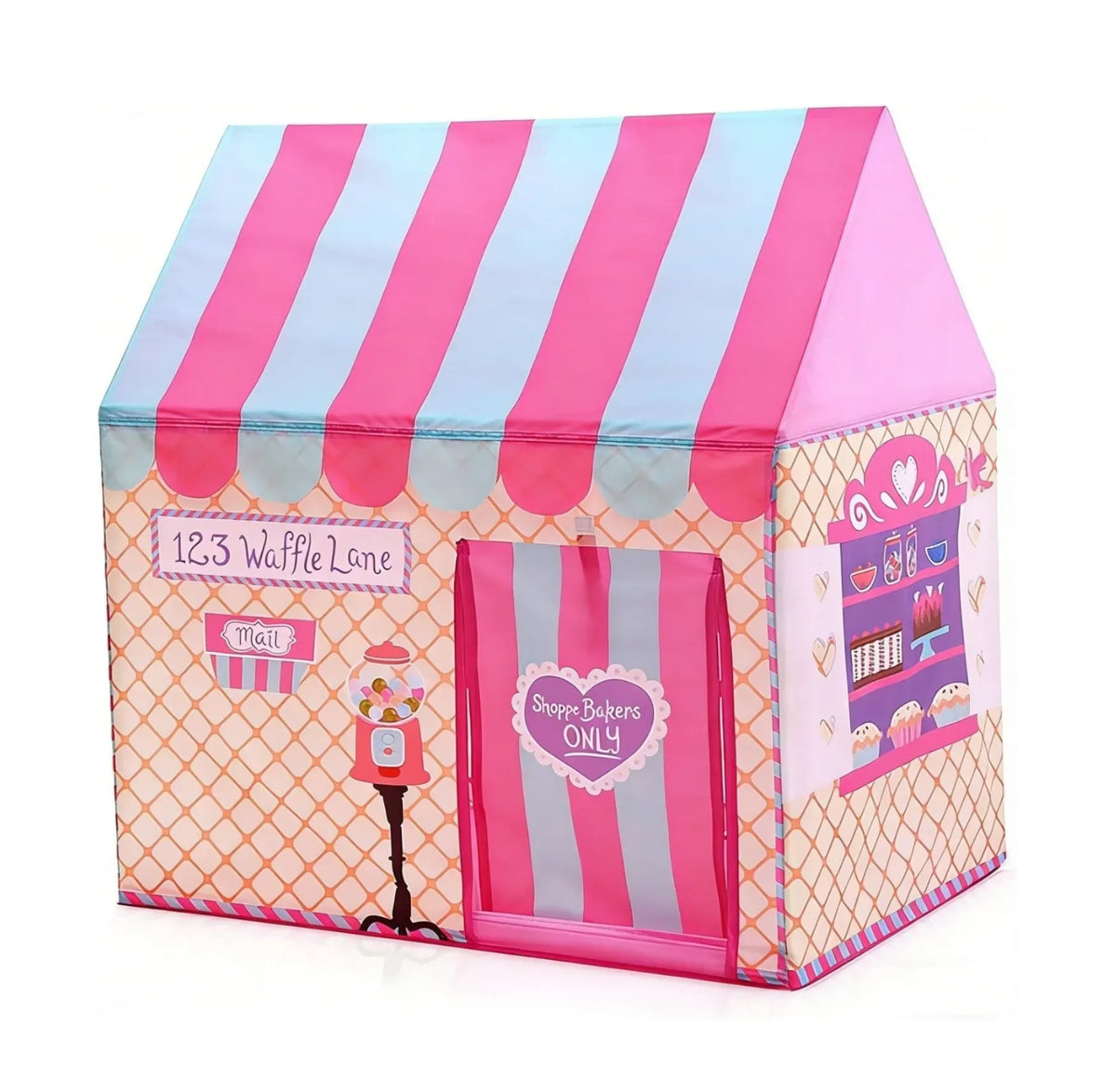 Kids Ice Cream Bakery Play Tent Pink Pop Up Playhouse - Outdoor Play Equipment Play Tents & Tunnels