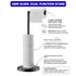 Toilet Paper Holder Stand with Storage - Black - METAL - Bathroom Accessories Toilet Paper Holders