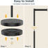 Toilet Paper Holder Stand with Storage - Black - METAL - Bathroom Accessories Toilet Paper Holders