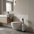 Toilet Paper Holder Stand with Storage - Black - METAL - Bathroom Accessories Toilet Paper Holders