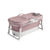 CARLA HOME Foldable Bathtub Adult - Collapsible Soaking Tub - Pink - Folding Bathub