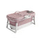 Foldable Bathtub Adult - Collapsible Soaking Tub - Pink - Folding Bathub