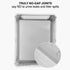 Foldable Enclosed Cat Litter Box with Scoop - Grey - Plastic - Kitty Litter Tray