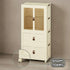 3 - Tier Foldable Wardrobe Cabinet - White - Plastic - Clothe Storage