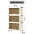 3 Tier Stackable Storage Cabinet with Wheels White - Storage Box - Plastic