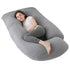 U Shaped Pregnancy Pillow for Full Body Support Grey - Polyester - Full Body Pillow