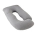 U Shaped Pregnancy Pillow for Full Body Support Grey - Polyester - Full Body Pillow