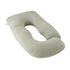 U Shape Pregnancy Pillow Full Body Support - Green - Polyester - Full Body Pillow