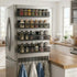 5 Pack Magnetic Spice Rack for Fridge Kitchen with Hook Bar