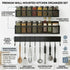 3 Pack Magnetic Spice Rack for Fridge Kitchen with Hook Bar