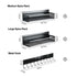 3 Pack Magnetic Spice Rack for Fridge Kitchen with Hook Bar