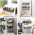 3 Pack Magnetic Spice Rack for Fridge Kitchen with Hook Bar