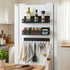3 Pack Magnetic Spice Rack for Fridge Kitchen with Hook Bar