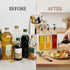 4 Pack Glass Oil Dispenser Bottle 500ml Transparent Kitchen