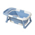 Foldable Baby Bath Tub with Collapsible Toddler - Blue
