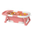 Foldable Baby Bath Tub with Collapsible Toddler - Pink