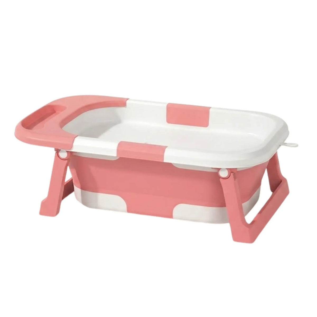 Foldable Baby Bath Tub with Collapsible Toddler - Pink