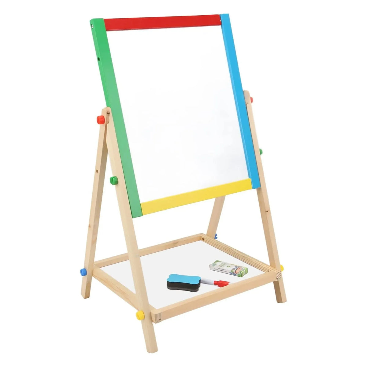 2-in-1 Kids Art Easel Chalkboard & Whiteboard