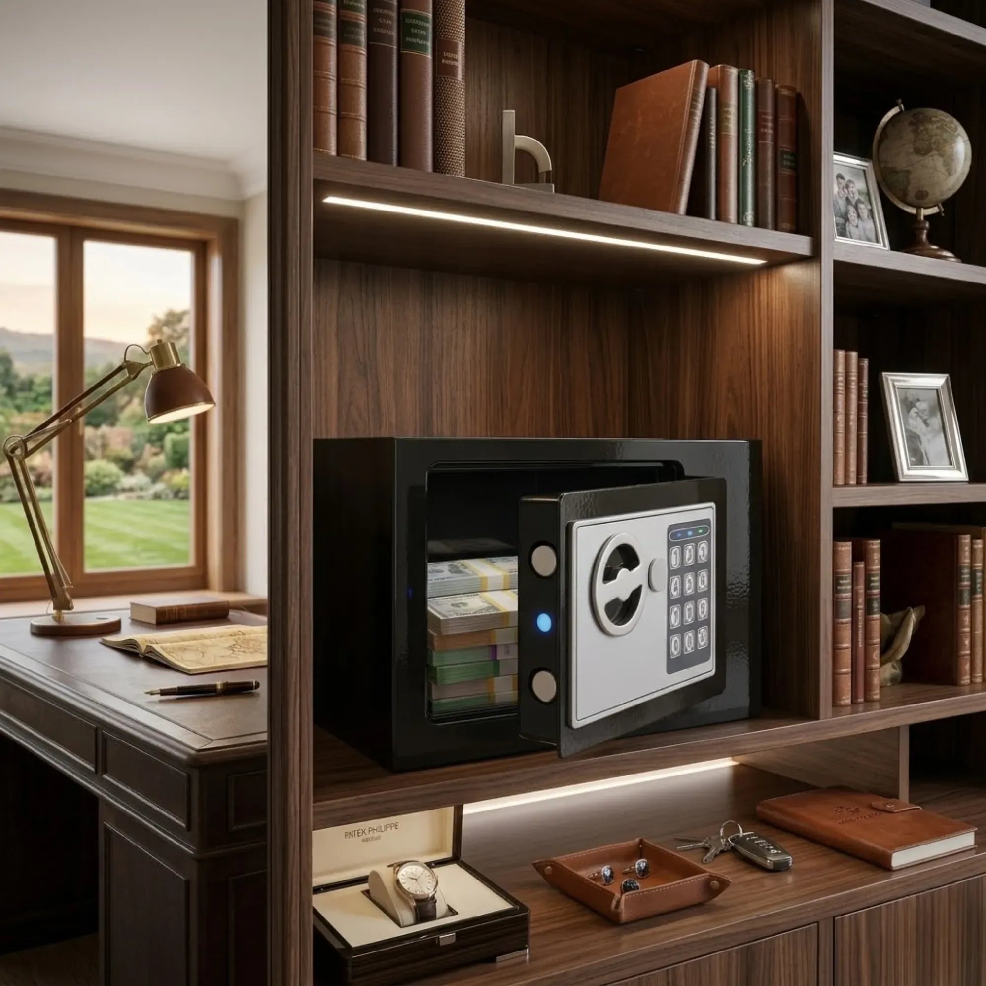 Electronic Safe Box with Keypad Lock for Cash Locker