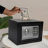 Electronic Safe Box - Money Safe with Deposit Slot - Black - Cash Locker