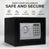 Electronic Safe Box - Money Safe with Deposit Slot - Black - Cash Locker
