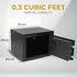 Electronic Safe Box - Money Safe with Deposit Slot - Black - Cash Locker