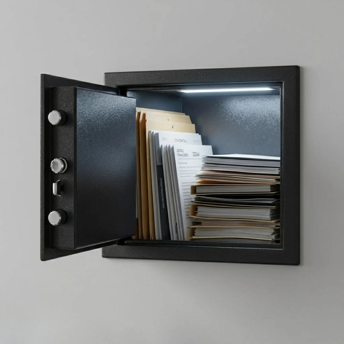 Electronic Safe Box - Money Safe with Deposit Slot - Black - Cash Locker
