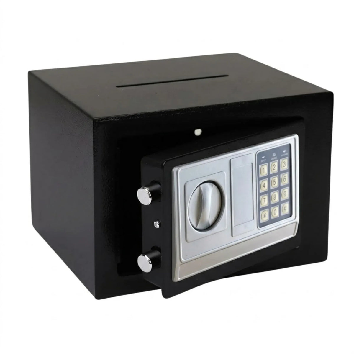 Electronic Safe Box - Money Safe with Deposit Slot - Black - Cash Locker
