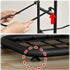 CARLA HOME 3 Tier Ball Storage Rack with Basket, Steel Sports Organiser, Black