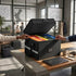 Fireproof Document Box with Lock - Fabric - Office - Fireproof Document Safe