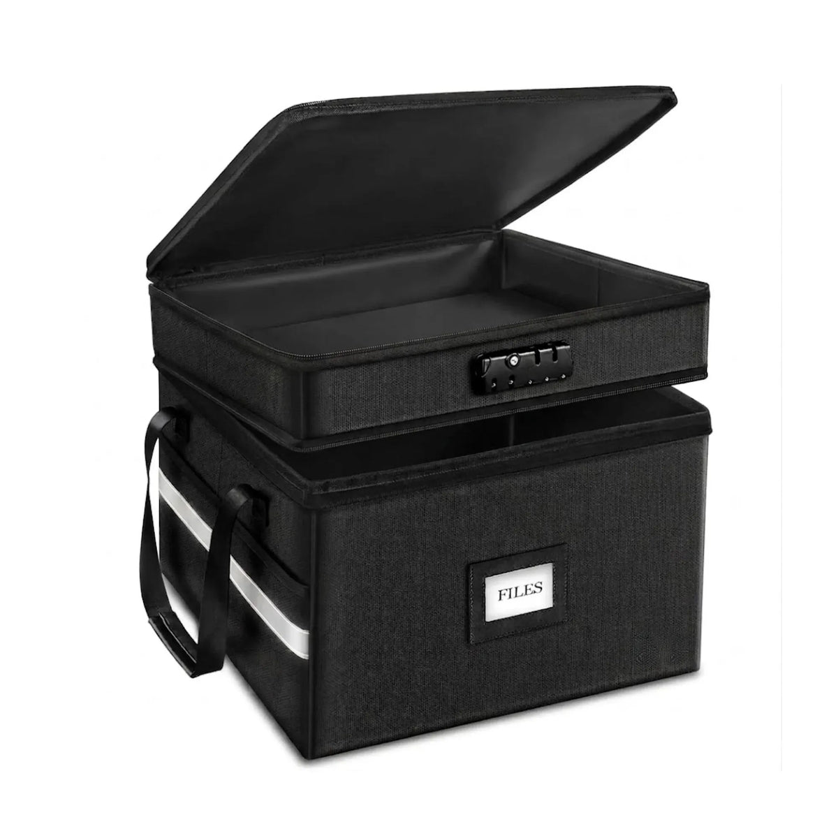 Fireproof Document Box with Lock - Fabric - Office - Fireproof Document Safe