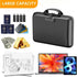 CARLA HOME Fireproof Document Box with Lock, Hard Shell Glass Fibre Case, Black