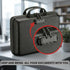 CARLA HOME Fireproof Document Box with Lock, Hard Shell Glass Fibre Case, Black