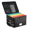 CARLA HOME Collapsible Fireproof Document Box with Lock, Glass Fibre Bag, Black