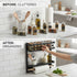 Magnetic Refrigerator Spice Rack - 2 Tier Fridge Organiser - Black
