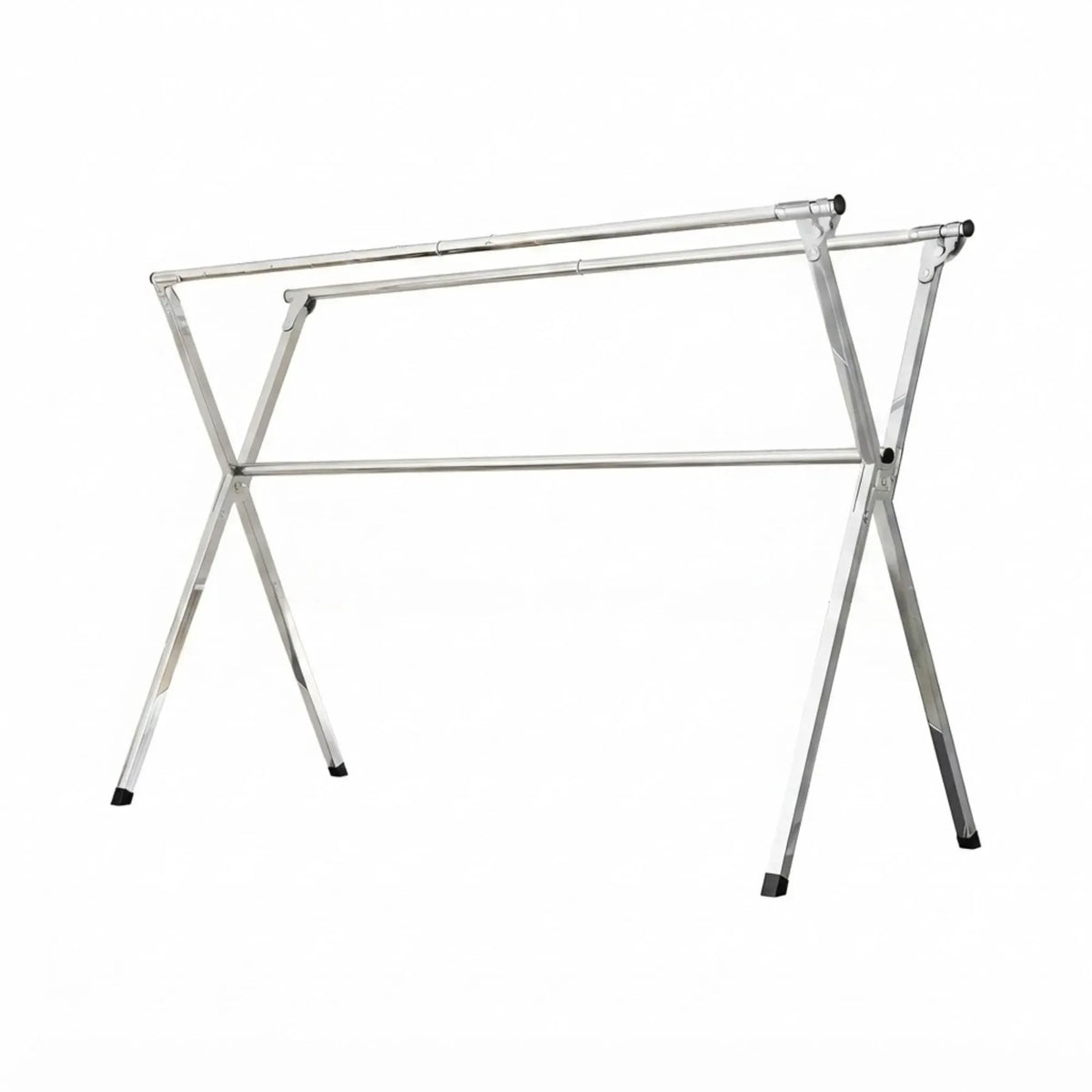 CARLA HOME Folding Clothes Drying Rack 200cm, Indoor Outdoor Airer, Steel, Grey