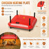 CARLA HOME Chick Brooder Heating Plate 25x25cm, Adjustable Chicken Heater, Red