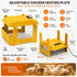 Upgraded Chick Brooder Heating Plate - Adjustable Height - Yellow - Chicken Heater