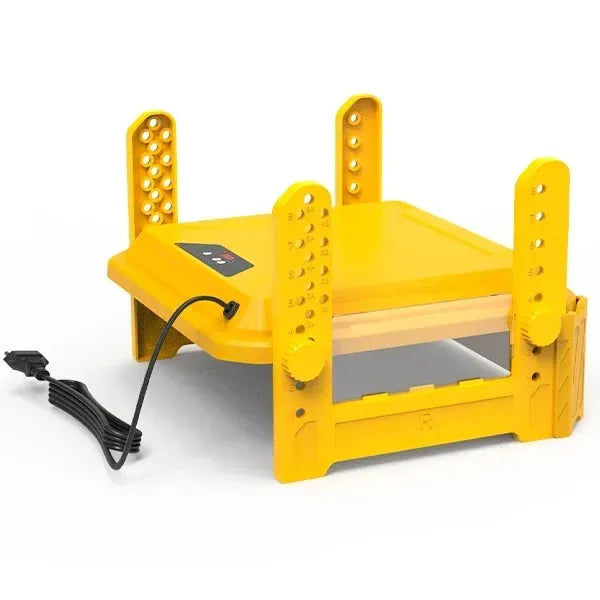 Upgraded Chick Brooder Heating Plate - Adjustable Height - Yellow - Chicken Heater