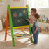 Kids Art Easel, Double-Sided Chalkboard Whiteboard, Multicolour