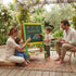 Kids Art Easel, Double-Sided Chalkboard Whiteboard, Multicolour
