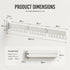 3-Fold Wall Mounted Clothes Drying Rack, Laundry Space Saver, White